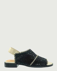 Bresley Serenade Black Leopard Sandal