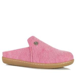 Footwear: Dr Feet Hoops Felted Wool Slippers Pink