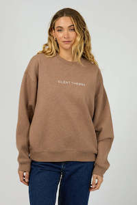 Silent Theory: Silent Theory Logo Crew Brown