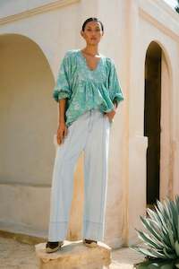 Isle Of Mine Sofie Denim Pant-Sky