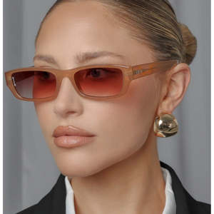 Accessories: Otra Mabel Transparent Coffee/Brown