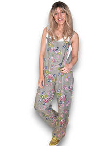 Helga May: Helga May Mocha Wild Daisy Tie it your way-jumpsuit