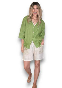 Tops: Helga May Avocado C'est La Vie Drawstring Jacket