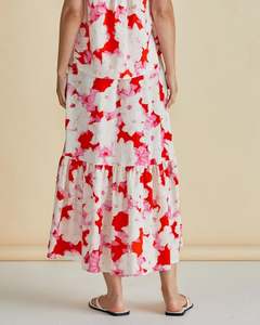 Betty Basics: Betty Basics Maggie Skirt Red Floral Print