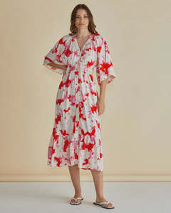 Betty Basics Moxi Dress Red Floral