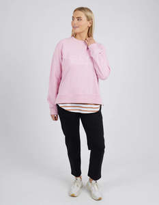 Elm Applique Sweat- Heather