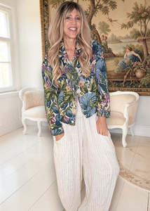 Accessories: Helga May Tapestry Monstera Jacket