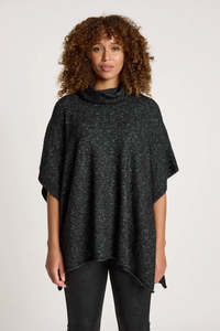 Eb And Ive: Eb & Ive Zarda Poncho Black OS