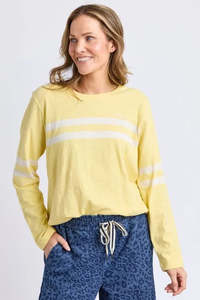 Tops: Elm Adora L/S Tee- Pale Lemon