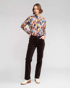 Pants: Vassalli Arch Cord Pant Walnut