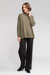 Jumpers: Vassalli Mellow Sweater-Elm