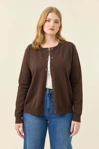 Isle of Mine Darby Cardigan Chocolate