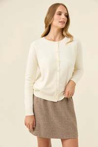 Isle of Mine Darby Cardigan Ivory