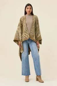 Isle Of Mine: Isle of Mine Lucia Cape- Stone Paisley