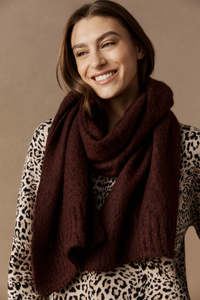 Accessories: Eb+Ive Calista Scarf Mahogany