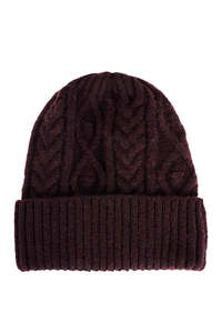 Accessories: Eb+Ive Calista Beanie Mahogany