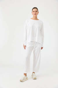 Eb And Ive: Studio Traveller LS Top White