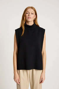 Eb And Ive: eb+ive Zala Knit Vest Black S