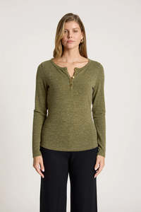 eb+ive Rumi Long Sleeve Top Olive