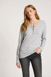 eb+ive Rumi Long Sleeve Top-Marle