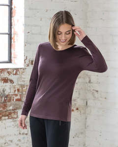 Tops: Vassalli Tori Crew- Berry