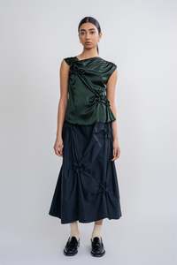 Made To Order: Celeste Top - Bottle Green