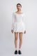 Celeste Bubble Miniskirt - White