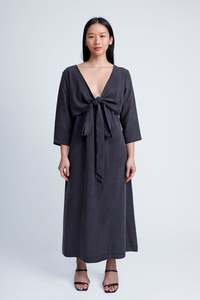 Made To Order: Mermaid Kimono Dress - Black