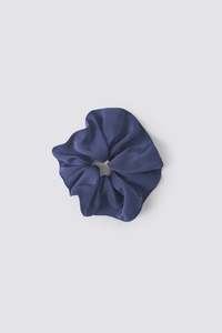 Silk Scrunchie - School Blue
