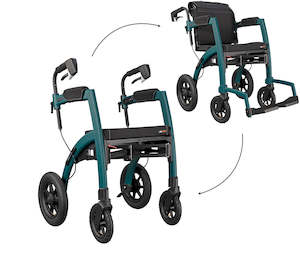 Walker Wheelchairs: Rollz Motion Performance 2-in-1 Walker Wheelchair