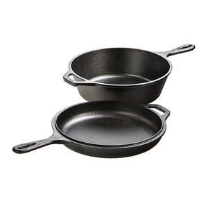Skillets Seasoned Cast Iron: Cast Iron Combo Cooker 26cm