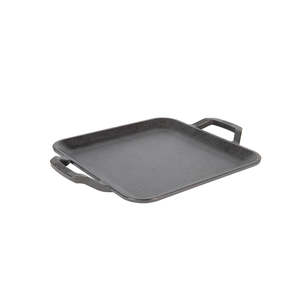 Griddles Grill Pans: Cast Iron CHEF COLLECTION Square Griddle 28cm