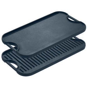 Griddles Grill Pans: Cast Iron Reversible Pro-Griddle/Grill 50.8cm