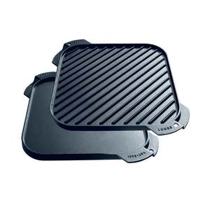 Cast Iron Single Burner Reversible Griddle 26cm