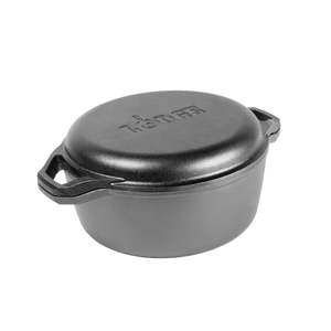 Dutch Ovens: Cast Iron CHEF COLLECTION Double Dutch Oven 5.7L