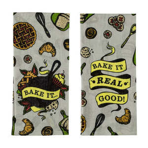 Kitchen Gear: Bake It Real Good Tea Towel