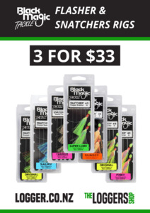 Rigs, Lures & Jigs: Black Magic Flashers – 3 For $33