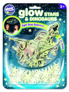 Brainstorm Science: GLOW STARS AND DINOSAURS  43PCS