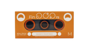 Fingears: ORANGE BLACK ORANGE (RAINBOW)-MEDIUM