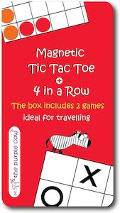Purple Cow: TRAVEL GAME TIN TIC TAC TOE