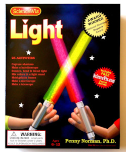 Science Wiz: LIGHT 40 PAGE BOOK & MATERIALS
