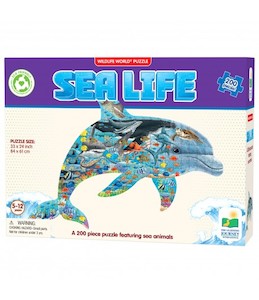 The Learning Journey: Wildlife World-Sea Life Puzzle (200pcs)