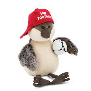 Stuffed Toys: CHIRPY THE SPARROW I LOVE FOOTBALL (BOXED)