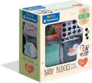 Sale: Baby Clemmy: Black and White Soft Activity Cubes