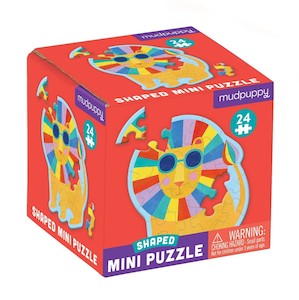 Preschool: RAINBOW LION, MINI SHAPED PUZZLE, 24PCS,