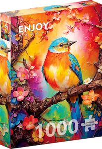 Jigsaw Puzzles: Colorful Birdie, 1000pcs