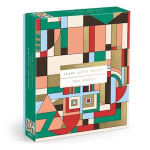 Galison: Frank Lloyd Wright December Gifts,1000 Piece Foil Puzzle