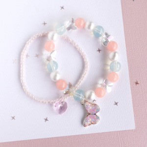 Staff Favourites: Eternal Butterfly Elastic Bracelet Set (2pcs)