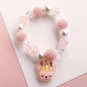 Halloween: Pink Reindeer Elastic Bracelet