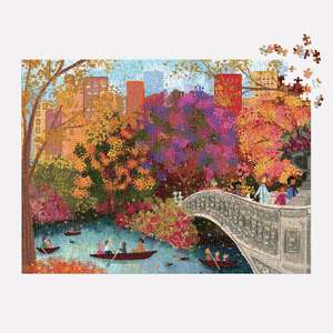 Galison: Joy Laforme Autumn on Bow Bridge, 1000 Piece Puzzle